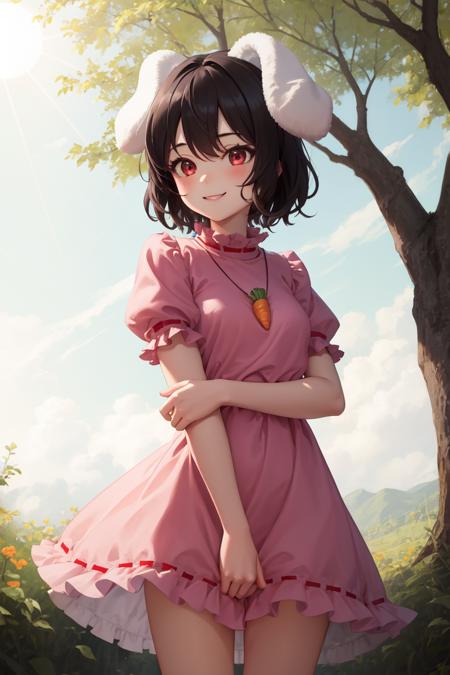 2486763-1301208527-masterpiece, best quality, absurdres, perfect anatomy, 1girl, solo, Inaba Tewi, short hair, black hair, TewiBase, carrot necklac.png